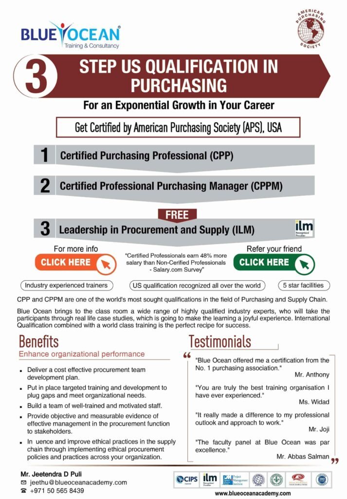  3 STEP US QUALIFICATION IN PURCHASING
